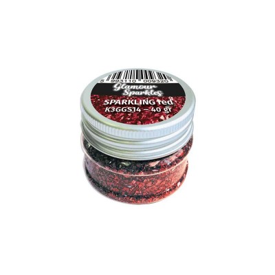 Stamperia - Glamour Sparkles couleur «Sparkling Red» 40 gr