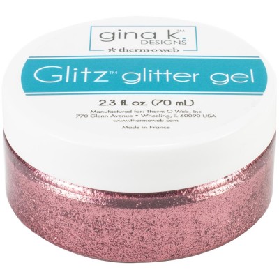 Gina K Designs - Pâte brillante «Glitz Glitter Gel» couleur «Bubblegum» 2.3oz