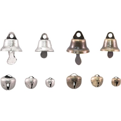 LIQUIDATION- Tim Holtz - Idea-Ology  «Tiny Metal Bells» ensemble de 30 pièces (Le prix indiqué est déjà à 50% de rabais)