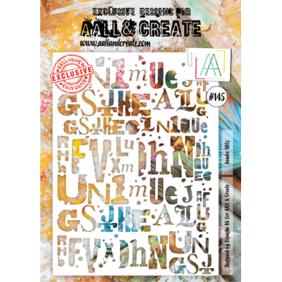 AALL & CREATE - Stencil «Jumbo ABC'S» #145