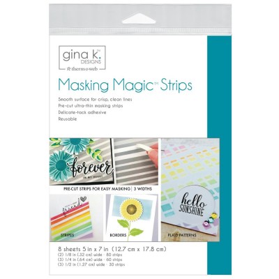  Gina K. Design - «Masking Magic Strips»  8 feuilles 5 x 7
