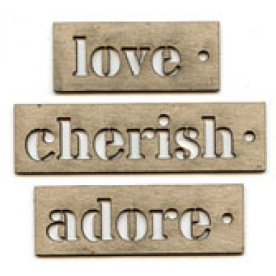 Stamp FX - Chipboard «Love Tag set Small» 