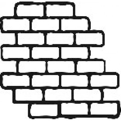 Stamp FX - Estampe «Brick Wall» 1 pc