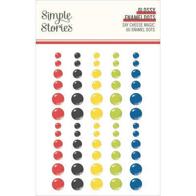 Simple Stories - Enamel dots «Say Cheese Magic» 60/ Pqt 