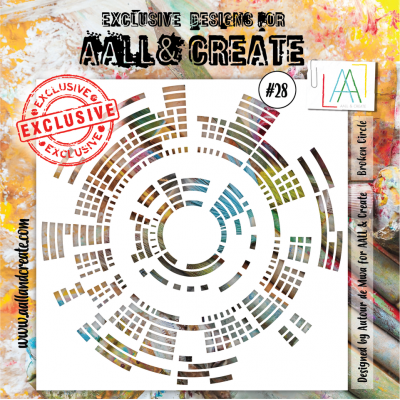 AALL & CREATE - Stencil «Broken Circle» #28