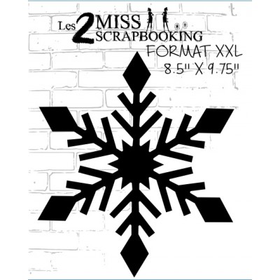 Les 2 Miss scrapbooking - Chipboard «Flocon XXL»