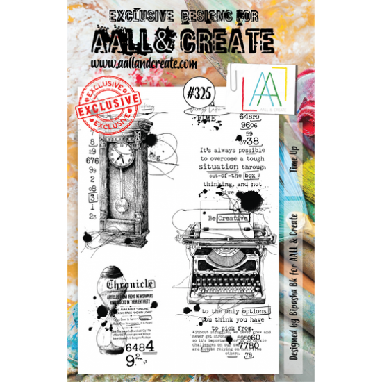 AALL & CREATE - Estampe set «Time Up» #325
