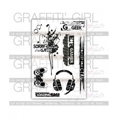 Graffiti Girl - Ensemble Estampes «Gamer» 8 pcs
