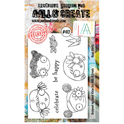 AALL & CREATE - Estampe set «Head Starts» #412