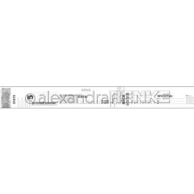 LIQUIDATION- Alexandra Renke - Washi Tape couleur «Calendar Typo» 10m  (Le prix indiqué ci-dessous est déjà réduit à 50% de rabais)