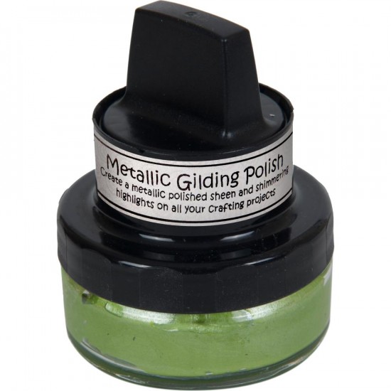 Cosmic Shimmer Metallic Gilding Polish - Pâte lisse métallique «Citrus Green» 50ml