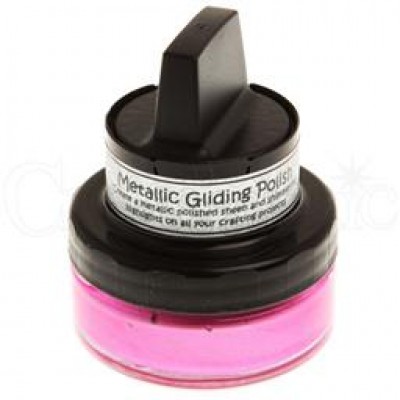 Cosmic Shimmer Metallic Gilding Polish - Pâte lisse métallique «Indian Pink» 50ml