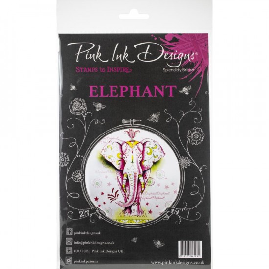 LIQUIDATION- Pink Ink Designs - Estampe «Elephant» collection «Creative Expressions» (Le prix indiqué est déjà à 30% de rabais)