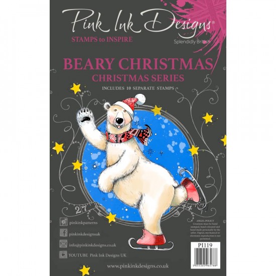 Pink Ink Designs - Ensemble «Christmas» collection «Beary Christmas» 10 pièces