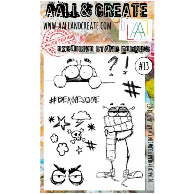 AALL & CREATE - Estampe set «Be Awesome» #13