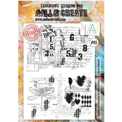 AALL & CREATE - Estampe set «Eclectic Silhouette» #113