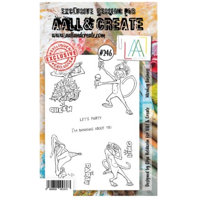 AALL & CREATE - Estampe set «Monkey Business» #246