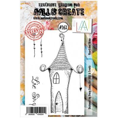 AALL & CREATE - Estampe «Heart and Home»  #263     3 pcs