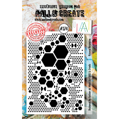 AALL & CREATE - Estampe «Reverse Hexagons»  #374