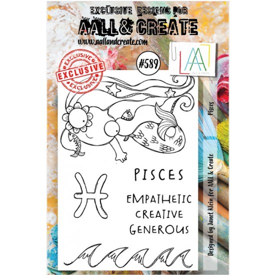 AALL & CREATE - Estampe set «Pisces» #589    4 pcs