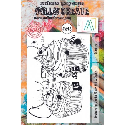 AALL & CREATE - Estampe «Cupcakes»  #646