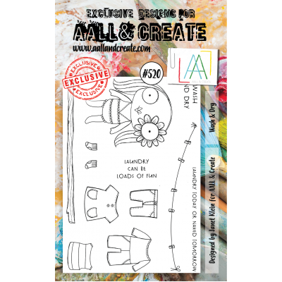 AALL & CREATE - Estampe set «Wash & Dry» #520