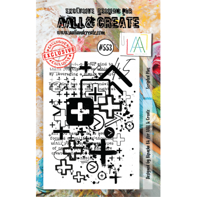 AALL & CREATE - Estampe «Scripted Plus»  #553