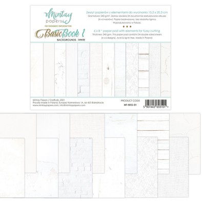 Mintay - Papier 6" X 8"  collection «Basic book 1» 24 pages recto-verso