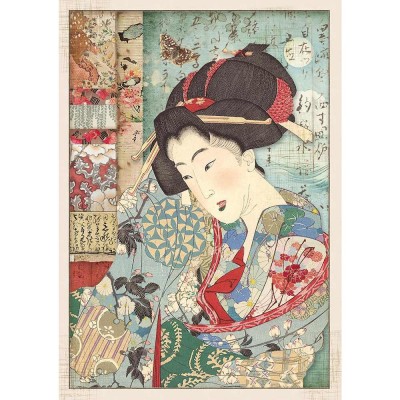 Stamperia - Papier de riz «Geisha»