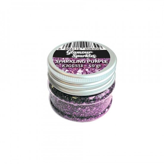 Stamperia - Glamour Sparkles couleur «Sparkling Purple» 40 gr