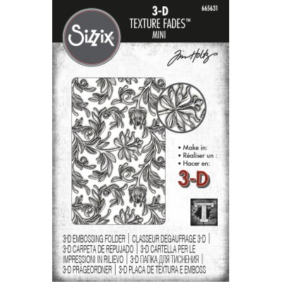 Sizzix - Plaques à embosser 3D de Tim Holtz «Mini Botanical» 3" x 4.5"