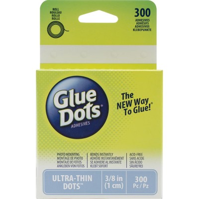 Glue Dots  Ultra-Thin 3/8" (10mm)   300pc
