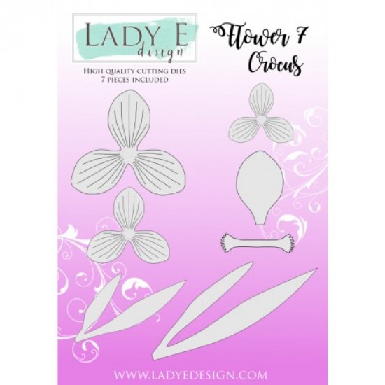  Lady E Design - Dies «Flower Crocus 7» 7 pcs