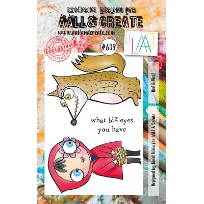 AALL & CREATE - Estampe «Red & Wolf»  #639