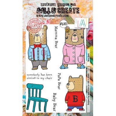 AALL & CREATE - Estampe set «Three Bears» #641