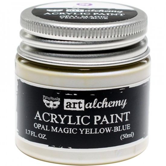 Finnabair Art Alchemy - Peinture acrylique «Opal Magic» couleur «Yellow/Blue»  1.7 oz