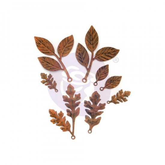 Finnabair - «Woodland Leaves» Feuilles en métal paquet de 8 pièces