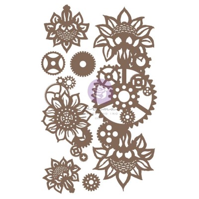 Prima - Chipboard «Machine Floral Decors» 5" x 8"