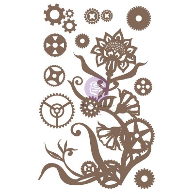 Prima - Chipboard «Steampunk Flowers» 5" x 8"
