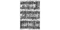 Sizzix - Plaques à embosser 3D de Tim Holtz «Typewriter» 4" x 6"