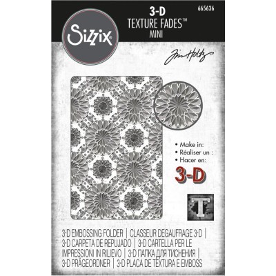 Sizzix - Plaques à embosser 3D de Tim Holtz «Mini Kaleidoscope» 3" x 4.5"