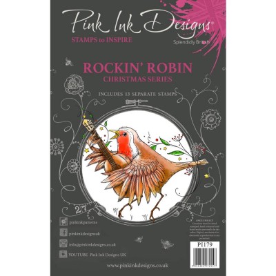 PRÉCOMMANDE- Pink Ink Designs - Ensemble «Christmas Series» collection «Rockin Robin» 13 pièces