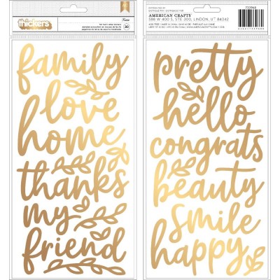 Jen Hadfield - Autocollants en chipboard Thickers collection «Along The Way»  30 pièces