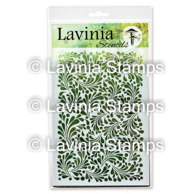 Lavinia - Stencil «Feather Leaf» 6" x 8"                     