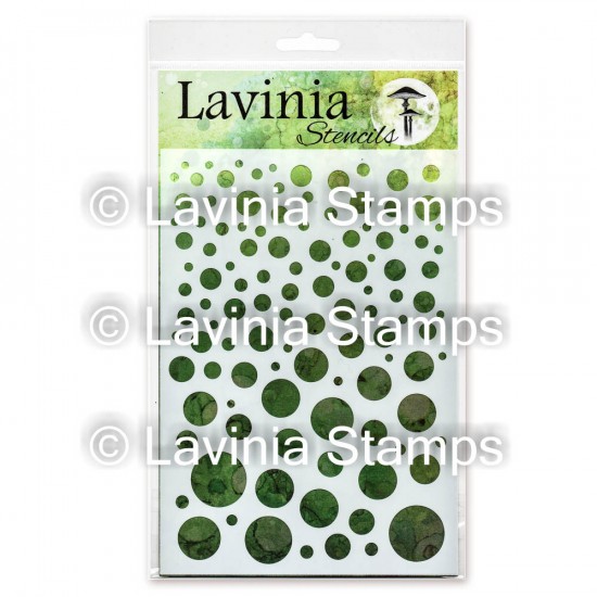 Lavinia - Stencil «White Orbs» 6" x 8"                     