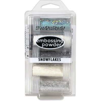 Stampendous - Poudre à embosser kit «Snowflake»