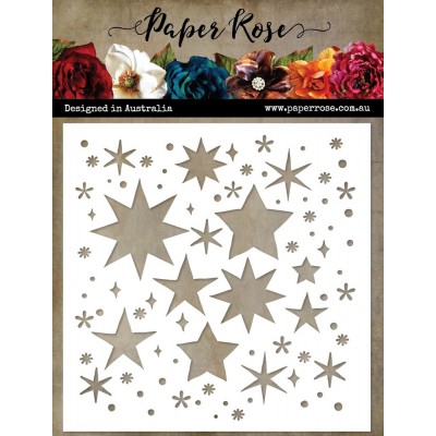 Paper Roses - Stencil «Starburst» 6" X 6"