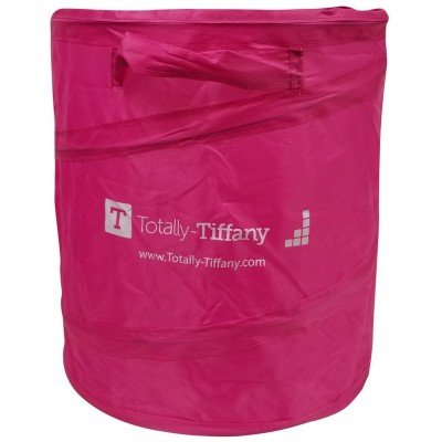 LIQUIDATION- Totally Tiffany - Poubelle «Pop-up Trash Can» Rose (Le prix indiqué est déjà à 50% de rabais)