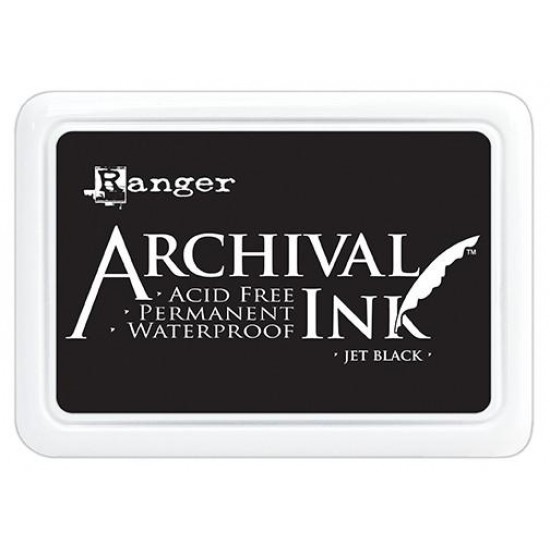 Ranger- Archival Jumbo Ink pad couleur «Jet Black» 4" X 6"