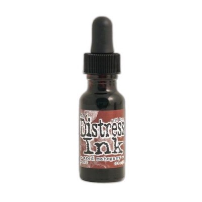 Distress ink Reinkers - Tim Holtz- couleur «Aged mahogany»